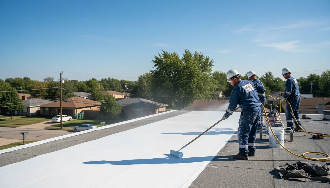 Commercial roof coating in Willis, TX near me